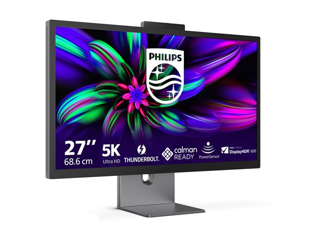 Philips Brilliance 27E3U7903 - 7000 Series - LED monitor - USB - 27\" - 5120 x 2880 5K Ultra HD (2880p) @ 70 Hz - IPS - 500 cd/m² - 2000:1 - DisplayHDR 600 - 4 ms - Thunderbolt 4, HDMI - speakers - space grey