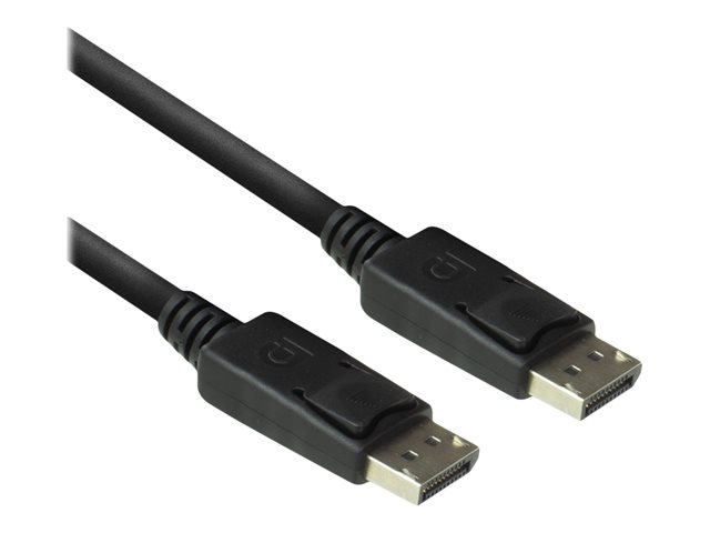 DisplayPort kabel - DisplayPort (M) naar DisplayPort (M) - DisplayPort 1.2 - 2 m - gevormd, ondersteunt 4K60Hz (3840 x 2160) - zwart