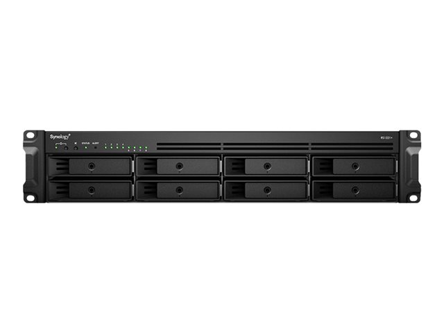 Synology RackStation RS1221RP+ - NAS server - 8 bays - rack-mountable - SATA 6Gb/s - RAID RAID 0, 1, 5, 6, 10, JBOD, 5 hot spare, 6 hot spare, 10 hot spare, 1 hot spare - RAM 4 GB - Gigabit Ethernet - iSCSI support - 2U