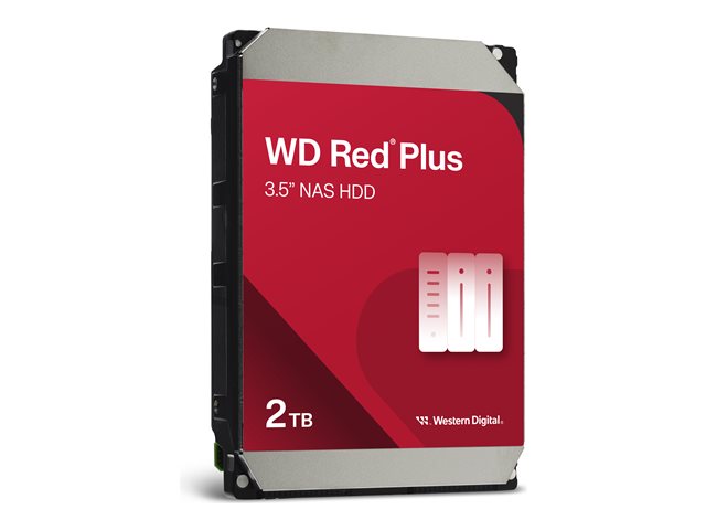 WD Red WD20EFPX - Hard drive - 2 TB - internal - 3.5\" - SATA 6Gb/s - 5400 rpm - buffer: 64 MB