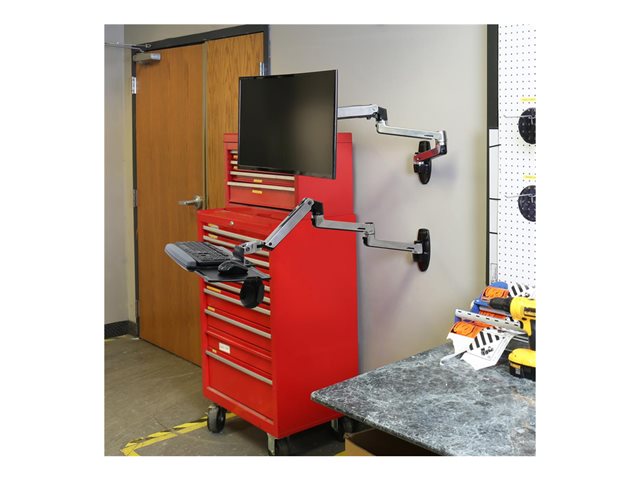 Ergotron LX - Mounting component (9\" extension arm, end cap) - for LCD display - aluminium - aluminium - arm mountable - for P/N: 45-241-026