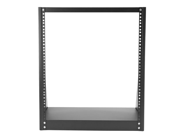 StarTech.com 12U Heavy Duty 2 Post Open Frame Network Rack - 350lbs - 19\" Free Standing Desktop Rack for Computer, AV, Media, IT Equipment (2POSTRACK12) - Rack open frame - 2-post - 12U - 19\"