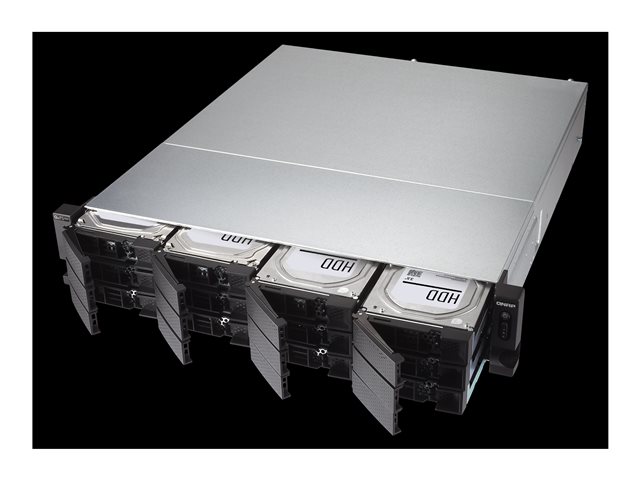 QNAP TS-h1886XU-RP R2 - NAS server - 18 bays - rack-mountable - SATA 6Gb/s - RAID RAID 0, 1, 5, 6, 10, 50, JBOD, 60, RAID TP - RAM 32 GB - 2.5 Gigabit Ethernet / 10 Gigabit Ethernet - iSCSI support - 2U