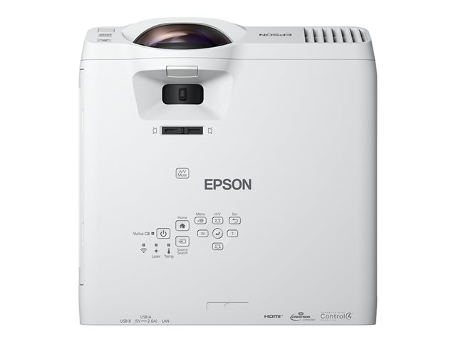 Epson EB-L210SF - 3LCD projector - 4000 lumens (white) - 4000 lumens (colour) - 16:9 - 1080p - 802.11a/b/g/n/ac wireless / LAN/ Miracast - white