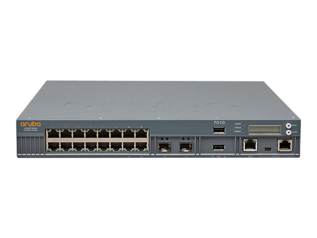HPE Aruba 7010 (RW) Controller - Network management device - 16 ports - 1GbE - 1U - rack-mountable