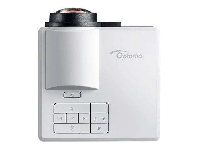 Optoma ML1050STi - DLP projector - LED - 3D - 1000 lumens - WXGA (1280 x 800) - 16:10 - 720p - short-throw fixed lens - white, grey