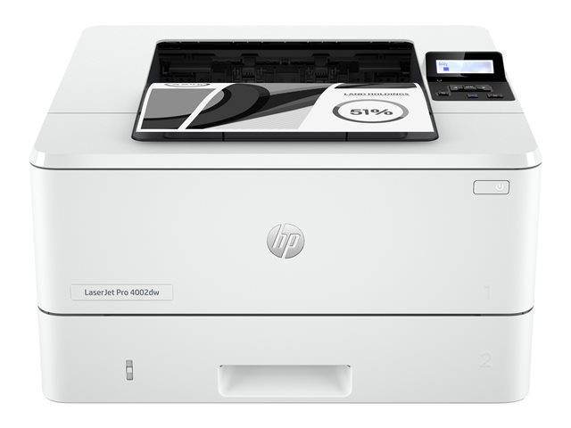 HP LaserJet Pro 4002dw - Printer - B/W - Duplex - laser - A4/Legal - 4800 x 600 dpi - up to 40 ppm - capacity: 350 sheets - USB 2.0, Gigabit LAN, Bluetooth, Wi-Fi(n)
