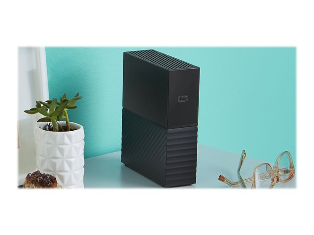 WD My Book WDBBGB0140HBK - Hard drive - encrypted - 14 TB - external (desktop) - USB 3.0 - 256-bit AES - black