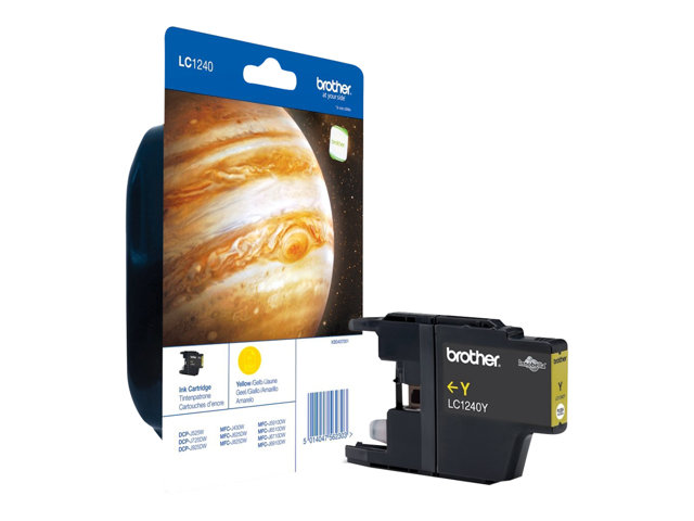 Brother LC1240Y - Yellow - original - ink cartridge - for Brother DCP-J525, J725, J925, MFC-J430, J5910, J625, J6510, J6710, J6910, J825