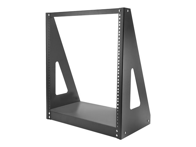 StarTech.com 12U Heavy Duty 2 Post Open Frame Network Rack - 350lbs - 19\" Free Standing Desktop Rack for Computer, AV, Media, IT Equipment (2POSTRACK12) - Rack open frame - 2-post - 12U - 19\"