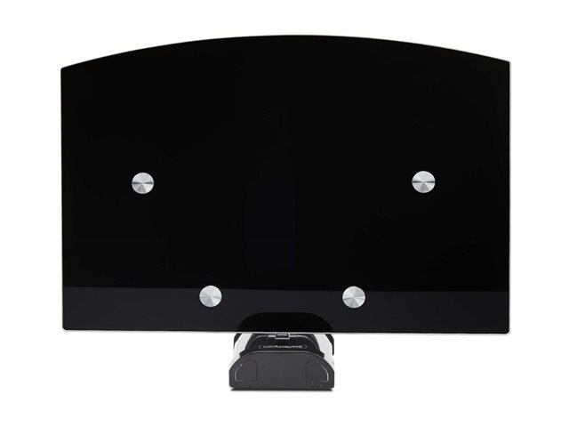 StarTech.com Floating Wall-Mounted AV Shelf, Adjustable Height Shelf For Under TV, Organize A/V Equipment On Black Tempered Glass Shelf - Shelf - for audio/video components - aluminium, steel, plastic - black - wall-mountable