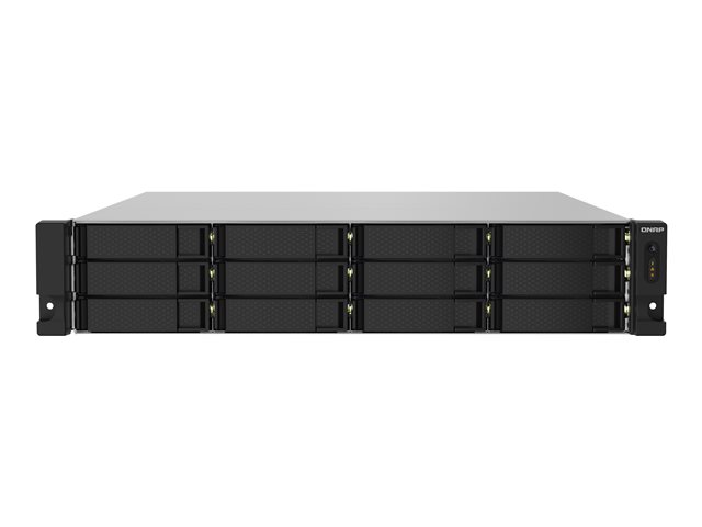 QNAP TS-1232PXU-RP - NAS server - 12 bays - rack-mountable - SATA 6Gb/s - RAID RAID 0, 1, 5, 6, 10, 50, 60, JBOD - RAM 4 GB - Gigabit Ethernet / 2.5 Gigabit Ethernet / 10 Gigabit Ethernet - iSCSI support - 2U