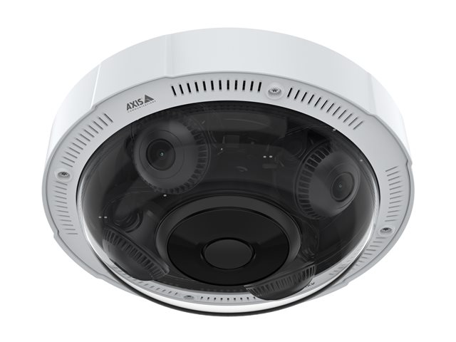 AXIS P37 Series P3737-PLE - Network panoramic camera - multi-sensor - dome - outdoor - tamper-resistant / weatherproof - colour (Day&Night) - 4 x 5 MP - 2592 x 1944 - fixed iris - vari-focal - audio - GbE - H.264B, H.264M, H.264H, H.265, MJPEG, MPEG-4 Part 10, AVC, MPEG-H Part 2, HEVC - PoE Plus Class 4 - TAA Compliant