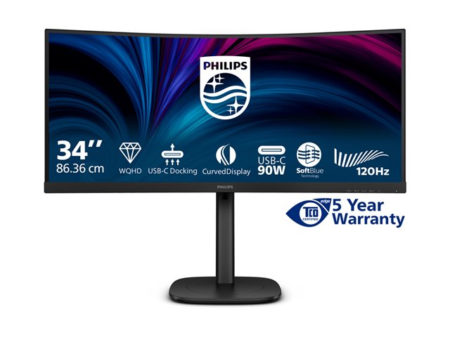 Philips 34B2U3600C - 3000 Series - LED monitor - curved - 34\