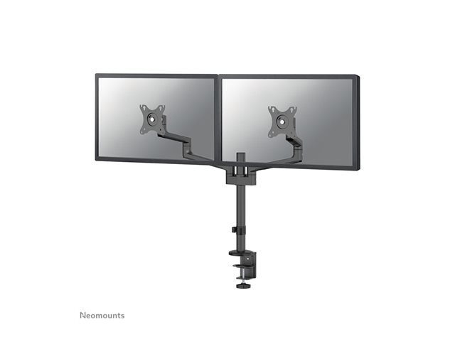 Neomounts DS60-425BL2 - Mounting kit (articulating arm) - full-motion - for 2 monitors - steel - black - screen size: 17\"-27\" - desk-mountable