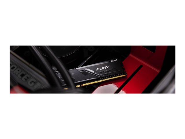 HyperX FURY - DDR4 - kit - 16 GB: 2 x 8 GB - DIMM 288-pin - 2666 MHz / PC4-21300 - CL16 - 1.2 V - unbuffered - non-ECC - black