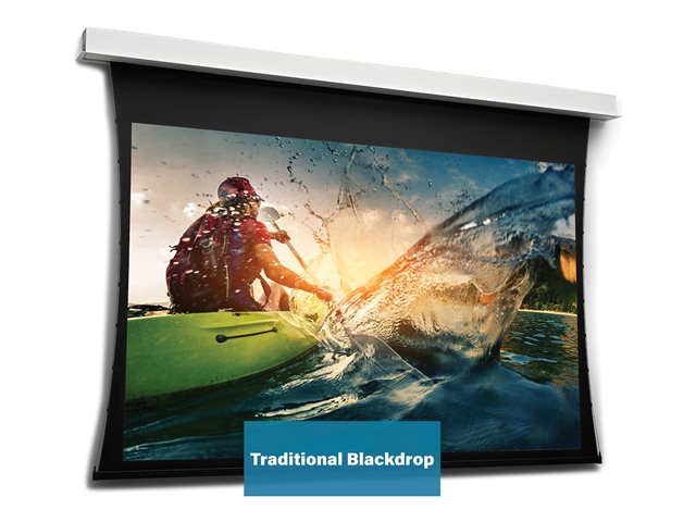 Da-Lite Tensioned DescenderPro - Projection screen - ceiling mountable - motorised - 230 V - 85.83\" (218 cm) - 16:9 - HD Progressive 0.6 - RAL 9016