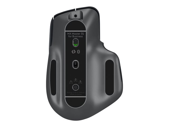 Logitech Master Series MX Master 3S for Business - Mouse - ergonomic - right-handed - optical - 7 buttons - wireless - Bluetooth - Logitech Logi Bolt USB receiver - graphite