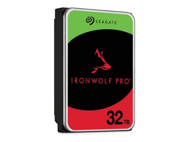 Seagate IronWolf Pro ST32000NT000 - Hard drive - 32 TB - internal - 3.5\" - SATA 6Gb/s - 7200 rpm - with 3 years Seagate Rescue Data Recovery
