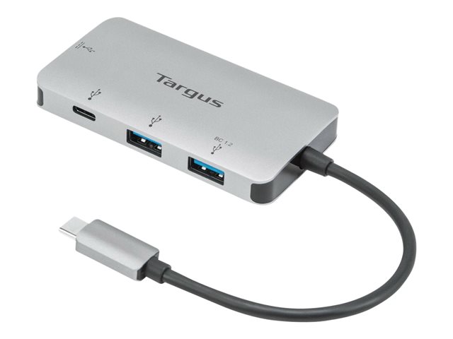 Targus - Hub - 2 x USB 3.2 Gen 1 + 1 x USB-C 3.2 Gen 1 + 1 x USB-C 3.2 Gen 1 (power delivery) - desktop