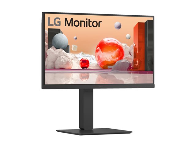 LG 24BA750-B - LED monitor - USB - 24\" (23.8\" viewable) - 1920 x 1080 Full HD (1080p) @ 100 Hz - IPS - 250 cd/m² - 1300:1 - 5 ms - HDMI, DisplayPort, USB-C - speakers - black