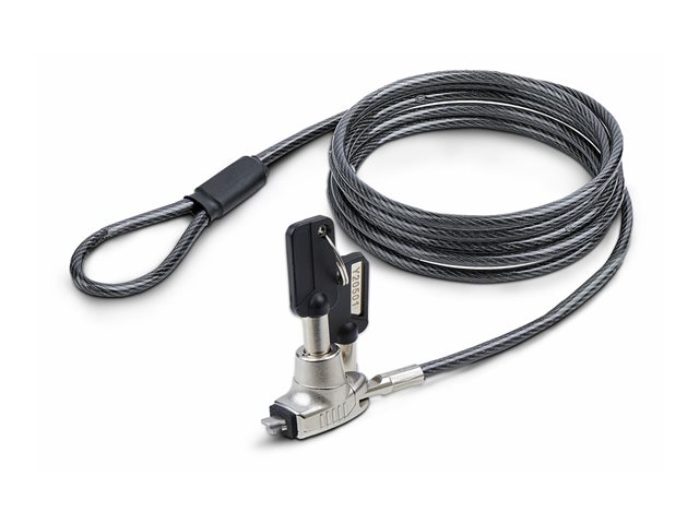 StarTech.com Slim Lock Noble Wedge Slot Compatible, 6.6ft Locking Cable - Security cable lock - anti-theft - 2 m