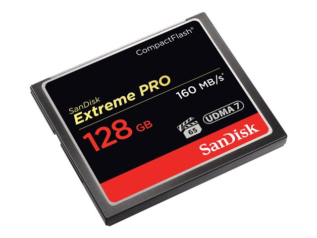 SanDisk Extreme Pro - Flash memory card - 128 GB - CompactFlash