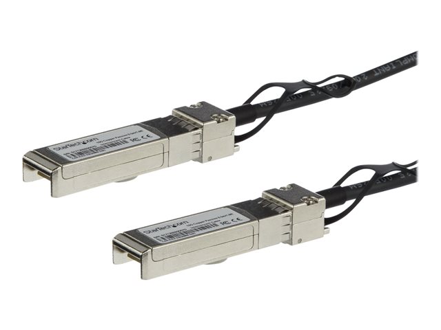StarTech.com Juniper EX-SFP-10GE-DAC-3M Compatible 3m 10G SFP+ to SFP+ Direct Attach Cable Twinax, 10GbE SFP+ Copper DAC 10 Gbps Low Power Passive Mini GBIC/Transceiver Module DAC Cable - Lifetime Warranty (EXSFP10GEDA3) - 10GBase direct attach cable - SFP+ latched to SFP+ latched - 3 m - twinaxial - SFF-8431/SFF-8432 - passive - black
