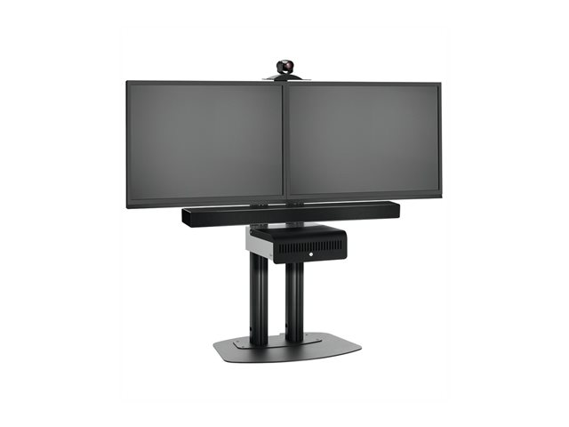 Vogel's Professional Connect-it PFA 9113 - Bevestigingscomponent (vergrendelingskast) - voor videoconferentiesysteem - zwart/zilver - te bevestigen op wagen, te bevestigen op vloerstandaard