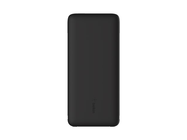 Belkin BoostCharge Plus - Power bank - 10000 mAh - 23 Watt - Fast Charge, PD - 2 output connectors (Lightning, 24 pin USB-C) - black