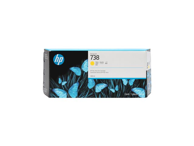 HP 738 - 300 ml - yellow - original - DesignJet - ink cartridge - for DesignJet T950