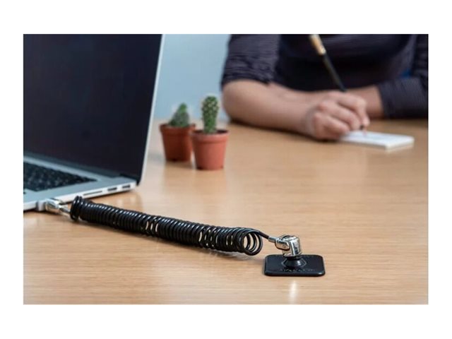 Compulocks Dual Head Coiled Keyed Cable Lock - Security cable lock