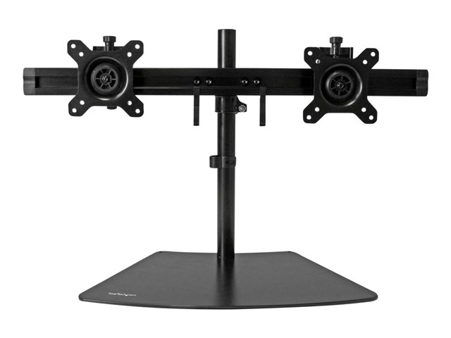StarTech.com Dual Monitor Mount - Supports Monitors 12\" to 24\" - Adjustable - VESA Monitor Stand for Desk - Low Profile Base - Horizontal - Black (ARMBARDUO) - Stand - adjustable arm - for LCD display - plastic, steel, aluminium - black - screen size: 24\" - stand mountable - for P/N: ACCSMNT, DK30A2DH, DK30C2DAGPD, DK30C2HAGPD, PXT101YUK, TB3DK2DPM2, TB3DK2DPPD