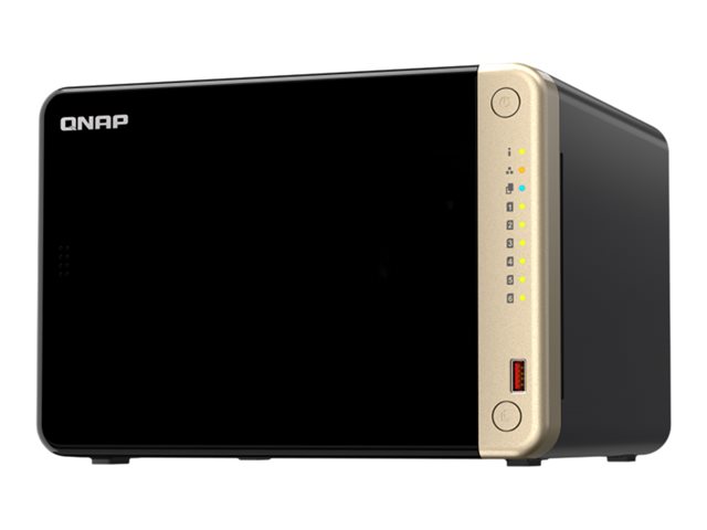 QNAP TS-664 - NAS server - 6 bays - SATA 6Gb/s - RAID RAID 0, 1, 5, 6, 10, 50, JBOD - RAM 8 GB - 2.5 Gigabit Ethernet - iSCSI support
