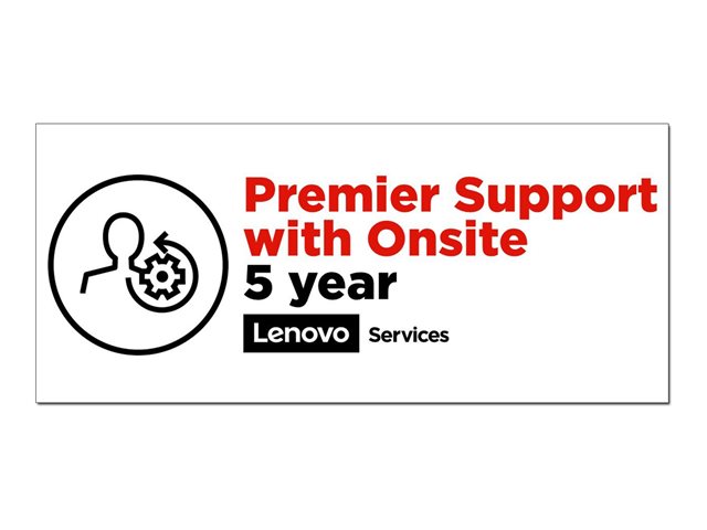 Lenovo Premier Support - Extended service agreement - parts and labour - 5 years - on-site - response time: NBD - for ThinkCentre M625, M630, M715q (2nd Gen), M71X, M72X, V530, V530-15, V530S-07, V55t-15
