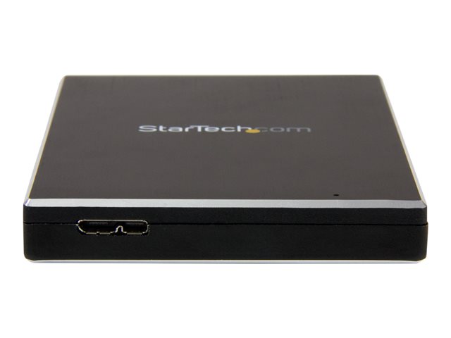 StarTech.com USB 3.1 (10 Gbps) Gen 2 External Hard Drive Enclosure for 2.5\" SATA Drives - Portable Hard Drive Enclosure (S251BMU313) - Storage enclosure - 2.5\" - SATA 6Gb/s - USB 3.1 (Gen 2) - black - for P/N: BNDTBUSB3142, PEXUS313AC2V, PEXUSB311A1E, PEXUSB311AC2, PEXUSB312A2, PEXUSB314A2V2