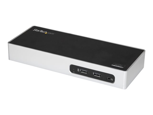 StarTech.com USB 3.0 Docking Station, Dual Monitor Laptop Docking Station with HDMI & DVI/VGA Video, 6-port USB 3.1 Gen 1 5Gbps Hub, GbE, Audio, Universal USB Type-A Dock, Windows & Mac - Dual Display Dock (DK30ADD) - Docking station - USB - DVI, HDMI - 1GbE - for P/N: DK30A2DH, SVA20N2NEUA