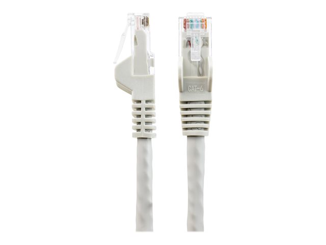 StarTech.com 5m LSZH CAT6 Ethernet Cable, 10 Gigabit Snagless RJ45 100W PoE Network Patch Cord with Strain Relief, CAT 6 10GbE UTP, Grey, Individually Tested/ETL, Low Smoke Zero Halogen - Category 6 - 24AWG (N6LPATCH5MGR) - Patch cable - RJ-45 (M) to