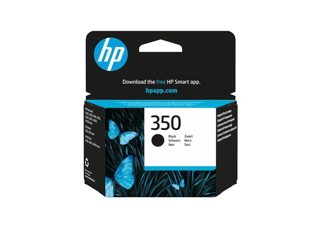 HP 350 - 4.5 ml - black - original - ink cartridge - for Deskjet D4268, Photosmart C4483, C4486, C4488, C4524, C4583, C4585, C4588, C5225