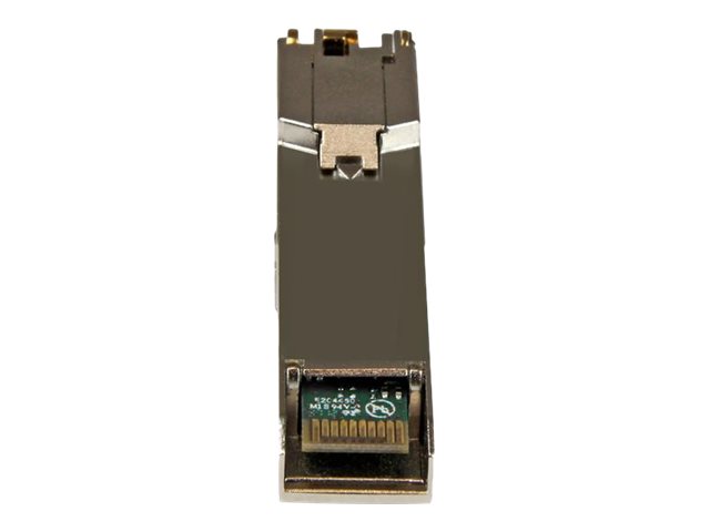 StarTech.com Cisco GLC-T Compatible SFP Module, 1000BASE-T, SFP to RJ45 Cat6/Cat5e, 1GE Gigabit Ethernet SFP, RJ-45 (Copper) 100m, Cisco Firepower, ASR920, IE2000, Mini GBIC Transceiver - Lifetime Warranty (GLCT10PKST) - SFP (mini-GBIC) transceiver module (equivalent to: Cisco GLC-T) - 1GbE - 1000Base-T - RJ-45 - up to 100 m (pack of 10)