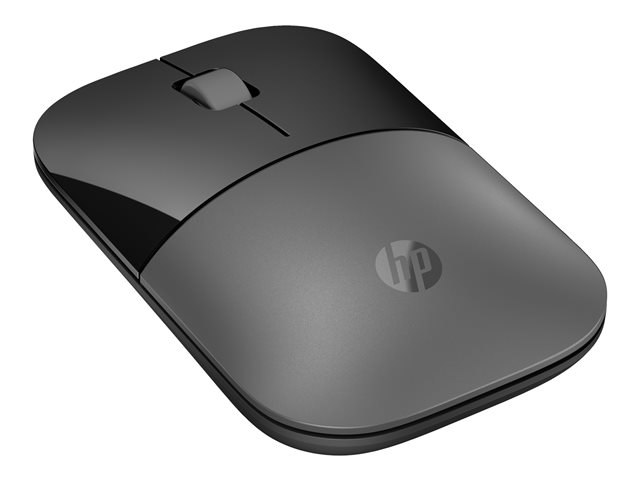HP Z3700 - Mouse - optical - 3 buttons - wireless - Bluetooth 5.0, 2.4 GHz - USB wireless receiver - dual silver