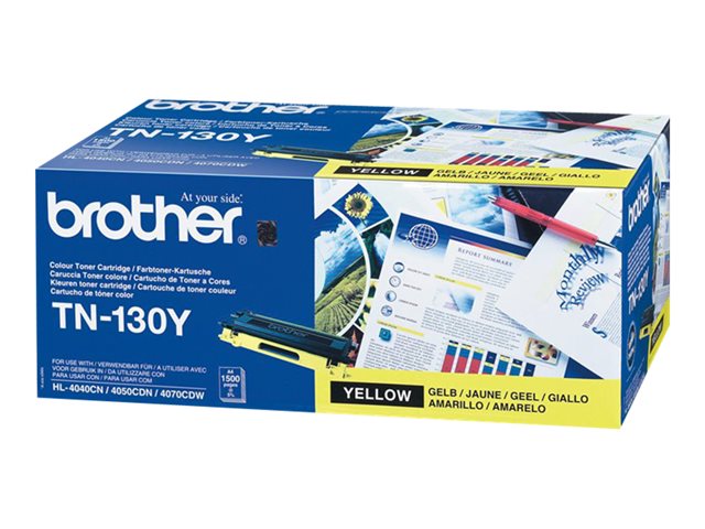 Brother TN130Y - Yellow - original - toner cartridge - for Brother DCP-9040, 9042, 9045, HL-4040, 4050, 4070, MFC-9440, 9450, 9840