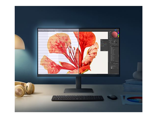 Samsung ViewFinity S8 S27D800UAU - S80UD Series - LED monitor - USB - 27\" - 3840 x 2160 UHD @ 60 Hz - IPS - 350 cd/m² - 1000:1 - HDR10 - 5 ms - HDMI, DisplayPort, USB-C - black