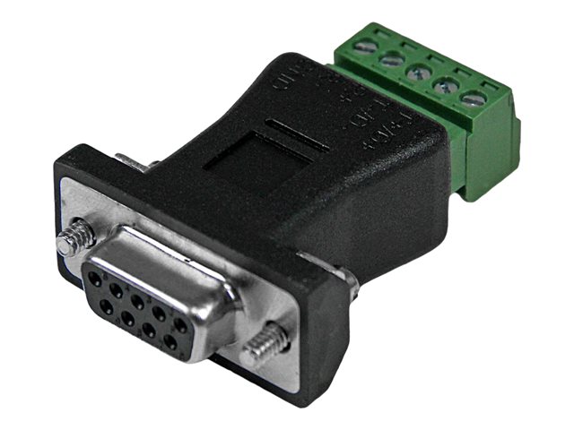 StarTech.com RS422 RS485 Serial DB9 to Terminal Block Adapter - Serial adapter - 5 pin terminal block to DB-9 (M) - black - DB92422 - Serial adapter - 5 pin terminal block to DB-9 (M) - black - for P/N: PCI2S232485I, PCI2S4851050