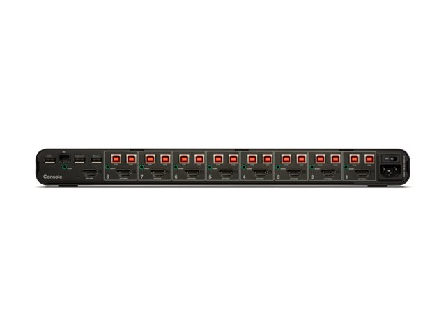 Belkin Universal Secure - 2nd Generation - KVM / audio switch - 8 x KVM / audio - 1 local user - desktop, rack-mountable - TAA Compliant