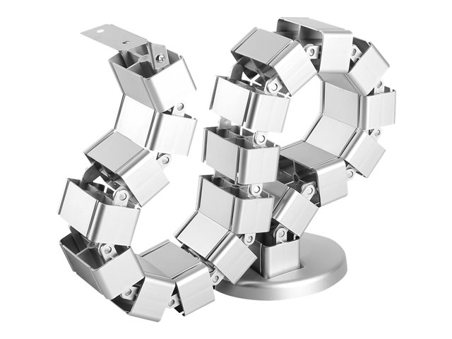 FLEX. CABLE ROUTING ADJ. LENGTH CABLE MANAGEMENT SPINE SILVER