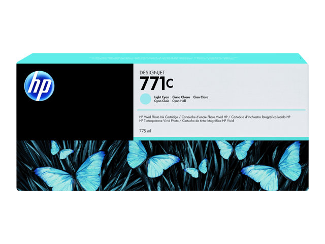 HP 771C - 775 ml - light cyan - original - ink cartridge - for DesignJet Z6200, Z6600, Z6610, Z6800, Z6810