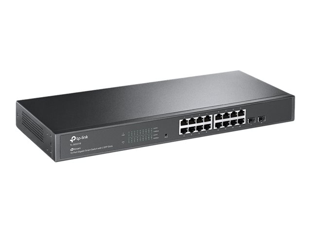 TP-Link Omada SG2218 V1.26 - Switch - smart - 16 x 10/100/1000 + 2 x Gigabit Ethernet SFP - rack-mountable