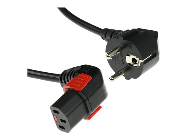 PWR CORD CEE7/7-C13 LOCK D 2M. 1 stk
