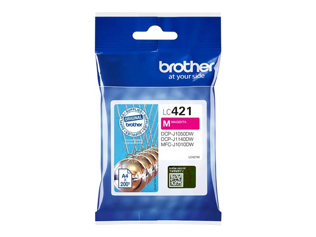 Brother LC421M - Magenta - original - ink cartridge - for Brother DCP-J1140DW, DCP-J1800DW, MFC-J1010DW, MFC-J1012DW